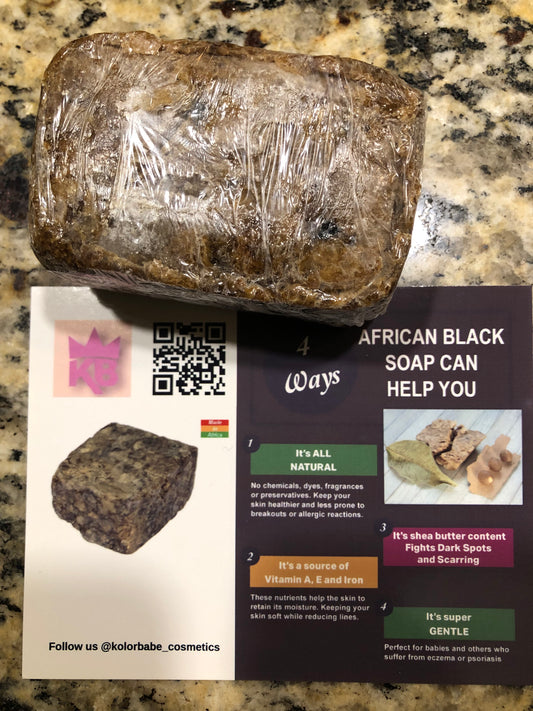 Raw Black Soap Bar